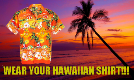In celebration of summer: hawaiian shirt night!