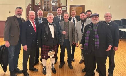 Brother’s of St, John’s Lodge No.1 at Burns Night Dinner