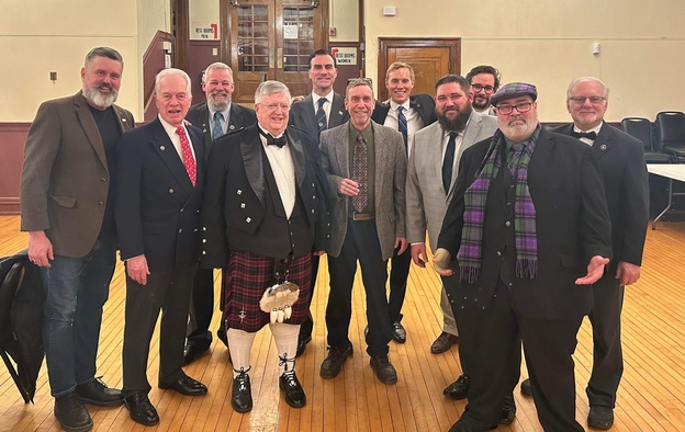Brother’s of St, John’s Lodge No.1 at Burns Night Dinner